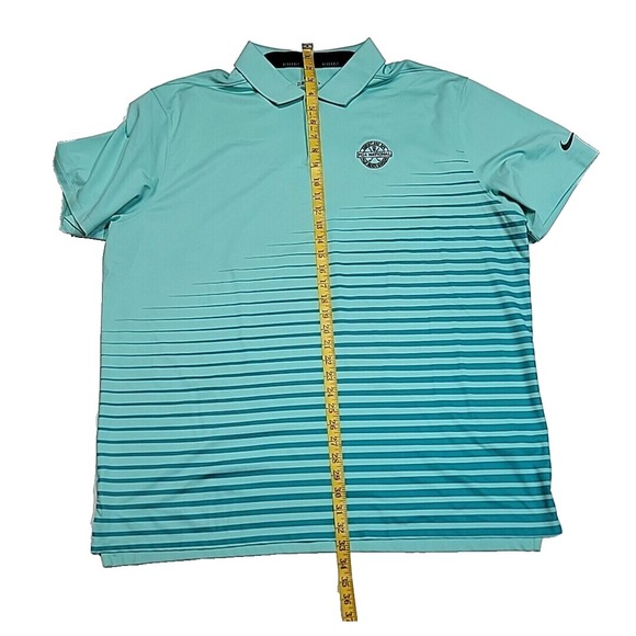 Nike Golf Dri-Fit Standard Performance Striped Golf Essential Polo Shirt Men XXL - Picture 3 of 10